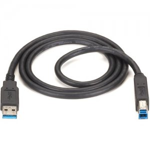 Black Box USB 3.0 Cable - Type A Male To Type B Male, Black, 6-ft USB30-0006-MM