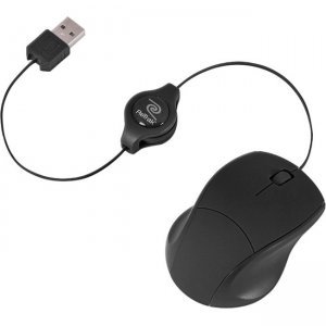 ReTrak Retractable Black Optical Mouse ETMOUSEBLK