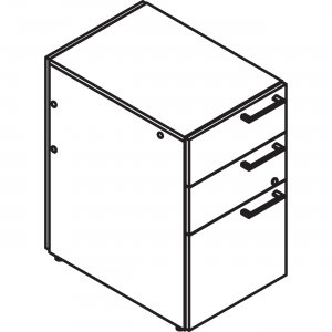 Lacasse Modular Pedestal - 3-Drawer CAESP1623UFO