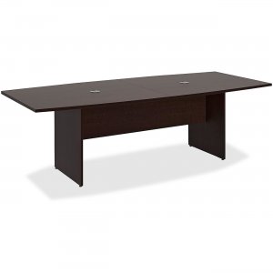 Bush Business Furniture 96L x 42W Boat Top Conference Table in Mocha Cherry 99TB9642MRK
