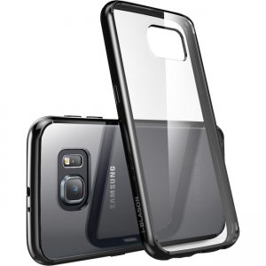 i-Blason Galaxy S6 Halo Scratch Resistant Hybrid Clear Case S6-HALO-BLACK