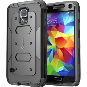 i-Blason Armorbox Dual Layer Hybrid Full-body Protective Case for Samsung Galaxy S5 S5-ARMOR-BLACK