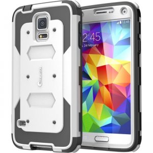 i-Blason Armorbox Dual Layer Hybrid Full-body Protective Case for Samsung Galaxy S5 S5-ARMOR-WHITE