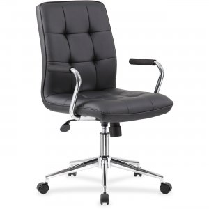 Boss Modern Office Chair with Chrome Arms B331BK BOPB331BK