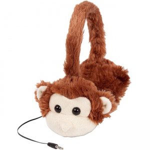 ReTrak Retractable Animalz Monkey Headphones ETAUDFMNKY