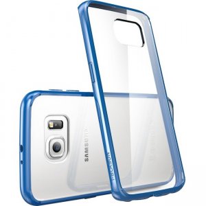 i-Blason Galaxy S6 Edge Halo Scratch Resistant Hybrid Clear Case S6E-HALO-BLUE