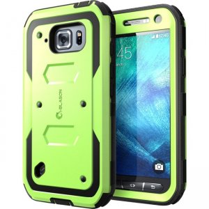 i-Blason Galaxy S6 Active Armorbox Dual Layer Full Body Protective Case S6ACT-AB-GREEN