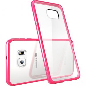 i-Blason Galaxy S6 Edge Plus Halo Scratch Resistant Hybrid Clear Case S6EP-HALO-PINK