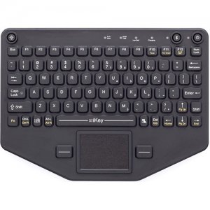 Gamber-Johnson iKey Bluetooth-Compatible Keyboard with Touchpad 7300-0037 BT-80-TP