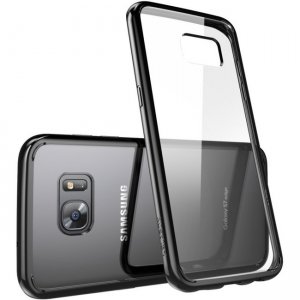i-Blason Galaxy S7 Edge Halo Scratch Resistant Hybrid Clear Case S7E-HALO-BLACK