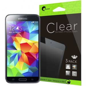 i-Blason 3 Pack Screen Protectors for Samsung Galaxy S5 Clear S5-SC-GLASS