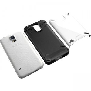 i-Blason Samsung Galaxy S5 Case- Armadillo Series 2 Layer Armored Hybrid Cover - White S5-ARMA-WHITE
