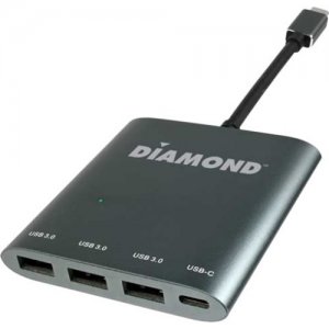Diamond USB 3.1 Gen1 Type C to USB 3.0 Type A 3 port HUB USB3CDPD3H