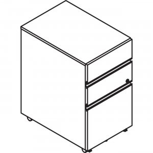 Lacasse Concept 400E Pedestal - 3-Drawer 4XMP1518UFL