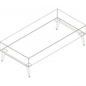 Arold Rectangular Bench H60K8W5 AROH60K8W5 H60
