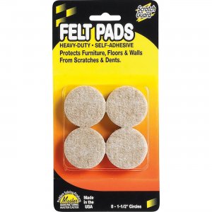 Scratch Guard Felt Circles, 1-1/2" dia 88497 MAS88497