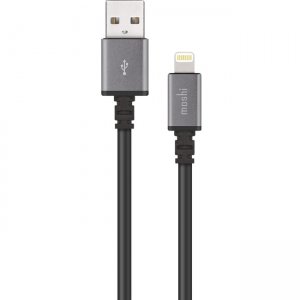 Moshi USB Cable with Lightning Connector 10 ft (3 m) - Black 99MO023046