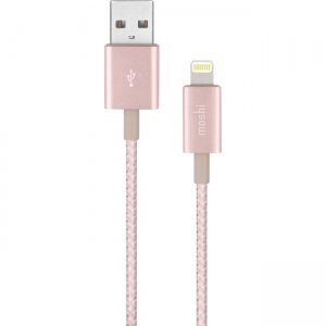Moshi Integra USB Cable w Lightning Connector-Rose Gold 99MO023253