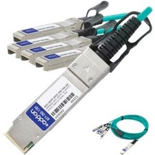 AddOn Fiber Optic Network Cable AOC-QSFP-4SFP-10G-7M-AO