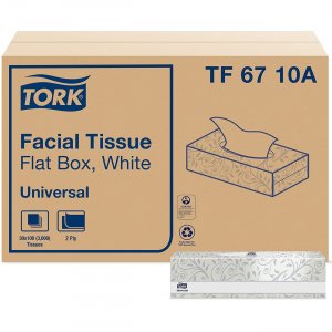 Tork Universal Facial Tissue Flat Box TF6710A TRKTF6710A