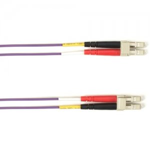 Black Box Colored Fiber OM3 50/125 Multimode Fiber Optic Patch Cable - OFNP Plenum FOCMP10010MLCLCVT