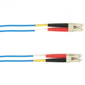Black Box OM4 50/125 Multimode Fiber Optic Patch Cable OFNR PVC LC-LC BL 1M FOCMRM4-001M-LCLC-BL