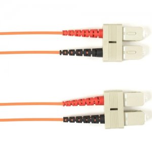 Black Box Fiber Optic Duplex Patch Network Cable FOCMP10-002M-SCSC-OR