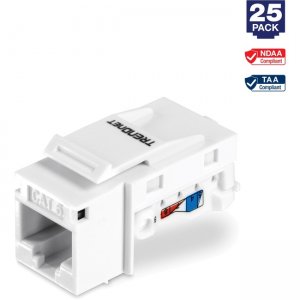 TRENDnet 25 Pack Cat6 RJ-45 Keystone Jack TC-K25C6