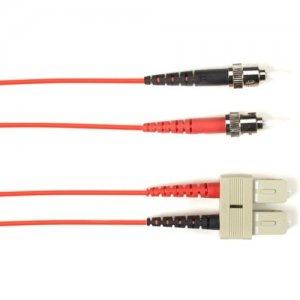 Black Box Fiber Optic Duplex Patch Network Cable FOLZH50-015M-STSC-RD