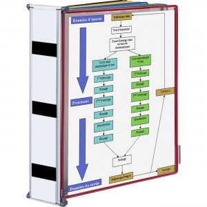 Tarifold Wall-mountable Unit Magnetic Starter Set - 10 Assorted Color Pockets W291M TFIW291M