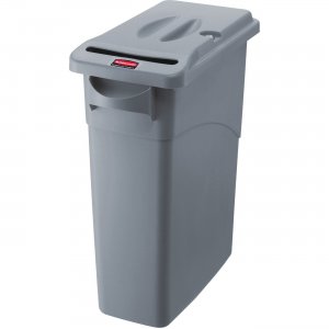 Rubbermaid Commercial Slim Jim Confidential Secure Container 9W15LGYCT RCP9W15LGYCT