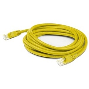 AddOn 7ft RJ-45 (Male) to RJ-45 (Male) Cat6 Yellow UTP OFNR (Riser-rated) Patch Cable ADD-7FCAT6R-YW