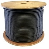 AddOn 1000ft non-terminated Black Cat5E Straight UTP PVC Copper Patch Cable ADD-CAT5EBULK1K-BK
