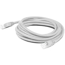 AddOn 19ft RJ-45 (Male) to RJ-45 (Male) white Cat6 Straight UTP PVC Copper Patch Cable ADD-19FCAT6-WE