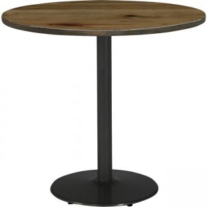 KFI 36" Round Vintage Wood Top Table 36R922BKLTN