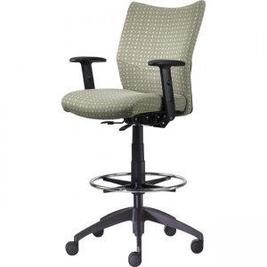 9 to 5 Seating Drafting Stool With Posture Back Control,Adjustable Height Arm 2366P1A8B1ON 2366