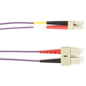 Black Box Fiber Optic Duplex Patch Network Cable FOCMR62-010M-SCLC-VT