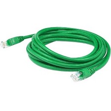 AddOn 3ft RJ-45 (Male) to RJ-45 (Male) Straight Green Cat5e UTP PVC Copper Patch Cable ADD-3FCAT5E-GN