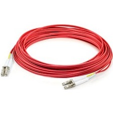 AddOn 10m LC (Male) to LC (Male) Red OM4 Duplex Fiber OFNR (Riser-Rated) Patch Cable ADD-LC-LC-10M5OM4
