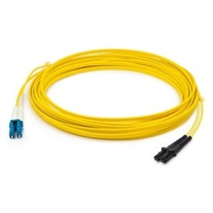 AddOn Fiber Optic Duplex Patch Network Cable ADD-LC-MTRJ-4M6MMFK-YW