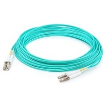 AddOn 0.7m LC (Male) to LC (Male) Aqua OM4 Duplex Fiber OFNR (Riser-Rated) Patch Cable ADD-LC-LC