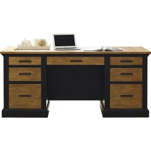 Martin Toulouse Double Pedestal Desk - 6-Drawer IMTE680 MRTIMTE680