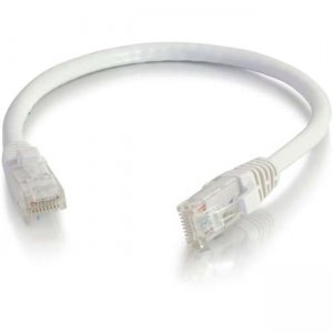 Quiktron 1ft Value Series Cat.6 Booted Patch Cord - White 576-125-001