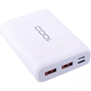 Codi 10,000mAh Quick Charge PowerBank w/ USB-C, USB-A (x2), Micro-USB A03031