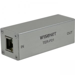 Hanwha Techwin 10/100 Mbps Ethernet Repeater With 60 W Pass-Through PoE TER-F01
