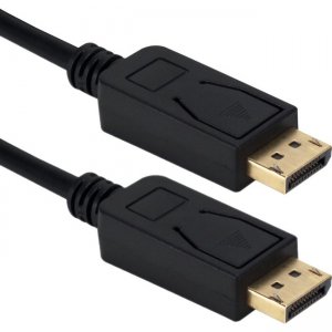 QVS 3ft DisplayPort 1.4 UltraHD 8K Black Cable with Latches DP8-03