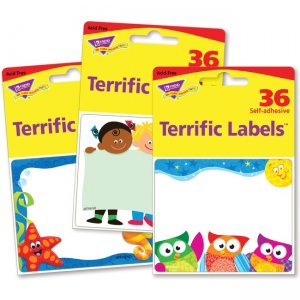 TREND Terrific Labels Friendly Faces Name Tags 68906 TEP68906