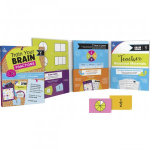 Carson Dellosa Education Train Your Brain Fractions Classroom Kit 149014 CDP149014