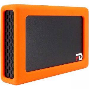 Fantom Drives DUO - Portable 2 Bay SSD RAID Enclosure Silicone Bumper Add-On - Orange DMR000ERO