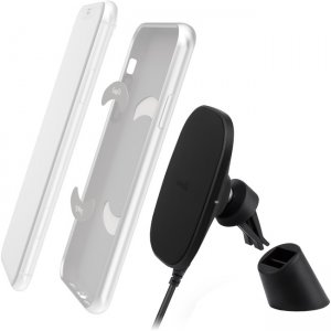 Moshi SnapTo Magnetic Car Mount with Wireless Charging - Black 99MO122002